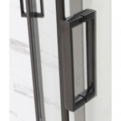 Душевая кабина Frank F408 M black без крыши