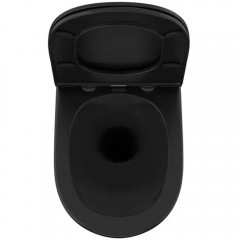 Инсталляция Geberit 111.153.00.1 + унитаз OWL Vind Cirkel-H Matt Black OWLT190305 безободковый с сиденьем