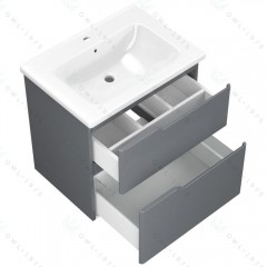 Тумба с раковиной OWL Hella stor 65 серый