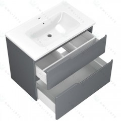Тумба с раковиной OWL Hella stor 80 серый