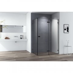 Душевое ограждение Cezares Bellagio BELLAGIO-AH-1-140/80-C-NERO