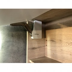 Шкаф подвесной Comforty Клеон 120 белый/дуб дымчатый