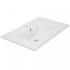 Тумба с раковиной Comforty Модена М-75 белый матовый