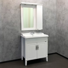 Тумба с раковиной Comforty Палермо 80 белый глянец