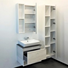 Комплект мебели Comforty Прага 60 дуб белый (раковина 9055RA-50)