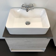 Комплект мебели Comforty Прага 60 дуб белый (раковина PZ-6068)