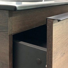 Комплект мебели Comforty Франкфурт 90 дуб шоколадно-коричневый (раковина 90EMB)