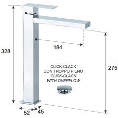 Смеситель для раковины Remer Q-Design QD10LXXL