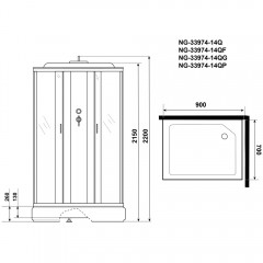 Душевая кабина Niagara Classic NG-33974-14QF