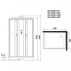 Душевая кабина Niagara Classic NG-43295-14Q