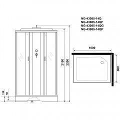 Душевая кабина Niagara Classic NG-43085-14QF