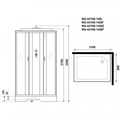 Душевая кабина Niagara Classic NG-43185-14QF