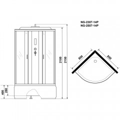 Душевая кабина Niagara Classic NG-2307-14P