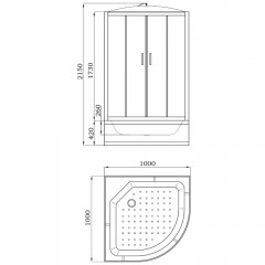 Душевая кабина Parly EC1021