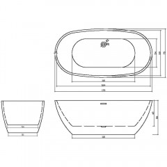 Ванна акриловая Cerutti d'Iseo CT7390