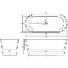 Ванна акриловая Cerutti Resia CT7388