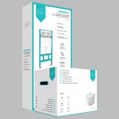 Инсталляция OWL Hasvik-C OWLINSTTI + унитаз OWL Eld Cirkel-H OWLT190101 безободковый с сиденьем