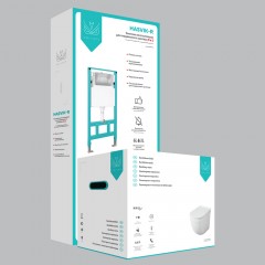 Инсталляция OWL Hasvik-R OWLINSTNI + унитаз OWL Eld Cirkel-H OWLT190101 безободковый с сиденьем