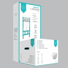 Инсталляция OWL Hasvik-R OWLINSTNI + унитаз OWL Vind Cirkel-H OWLT190302 безободковый с сиденьем
