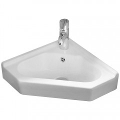 Раковина WeltWasser Aisbach 7012 GL-WT угловая