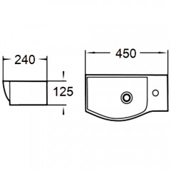 Раковина WeltWasser Aisbach 7945 GL-WT R