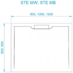 Поддон из искусственного камня RGW STE-129MW 120x90 52342912-15