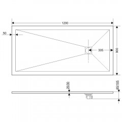 Поддон из искусственного камня Grossman Strong 120x90 GR-S290120Q