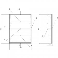 Шкаф Cersanit Moduo 60 SW-MOD60/Wh