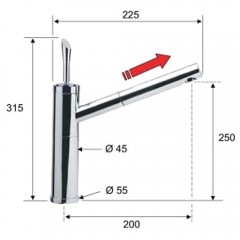 Смеситель для кухни Remer Jazz J47