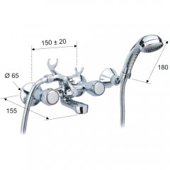Смеситель для ванны Remer Y-YG 02Y