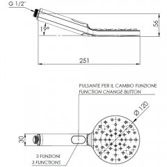 Ручной душ Remer 318MPNOx