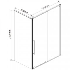 Душевое ограждение Vincea Arno VSR-1A8014CL