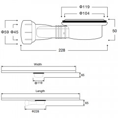 Сифон для поддона Vincea VSPH-D132