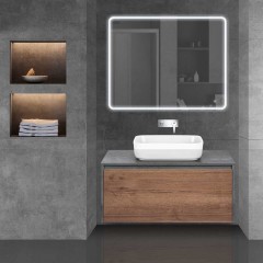 Тумба под раковину Vincea Mesa 1000 T.Oak+Beton VMC-2MS100TB