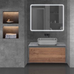 Тумба под раковину Vincea Mesa 1000 T.Oak+Beton VMC-2MS100TB