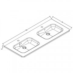 Тумба с раковиной Vincea Alba 1200 L.White