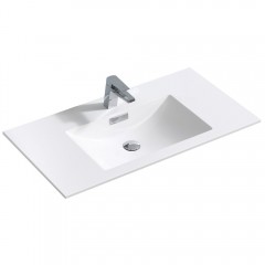Тумба с раковиной Vincea Alessia 900 Y.Oak+L.White