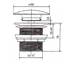 Донный клапан Vincea DBS-316