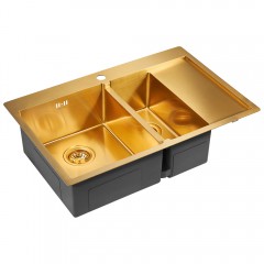 Мойка кухонная Paulmark Kroner PM227851-BGL