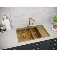 Мойка кухонная Paulmark Union PM537851-BGL