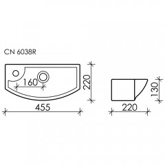 Раковина Ceramica Nova Element CN6038R