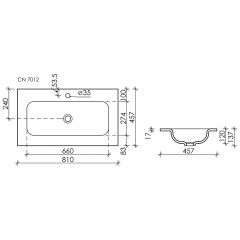 Раковина Ceramica Nova Element CN7012