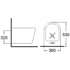 Биде подвесное Timo Inari TK-504