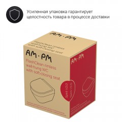 Унитаз подвесной Am.Pm Spirit V2.0 C701700MBSC безободковый