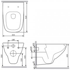 Унитаз подвесной Am.Pm X-Joy C851701SC безободковый