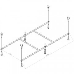 Каркас для ванны Am.Pm X-Joy W94A-160-070W-R