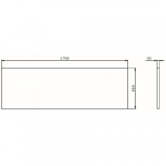 Панель фронтальная для ванны Am.Pm X-Joy W94A-170-075W-P