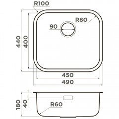 Мойка кухонная Omoikiri Omi 49-U-LG