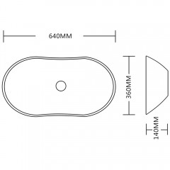 Раковина накладная Cerutti CR7031B