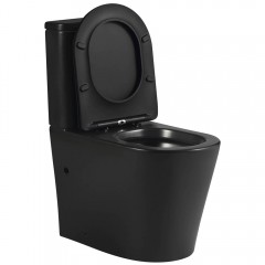 Унитаз SantiLine SL-5026MB безободковый торнадо